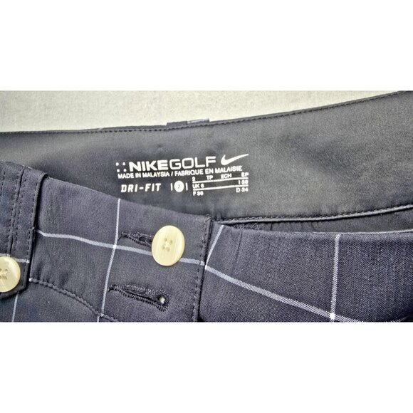 Nike Golf Dri-FIT Women’s Capri Pants Size 2 Black Striped Quick-Dry Sporty - Picture 5 of 16